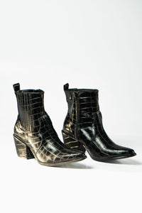 Botín Texas Mentha Mia Negro 851