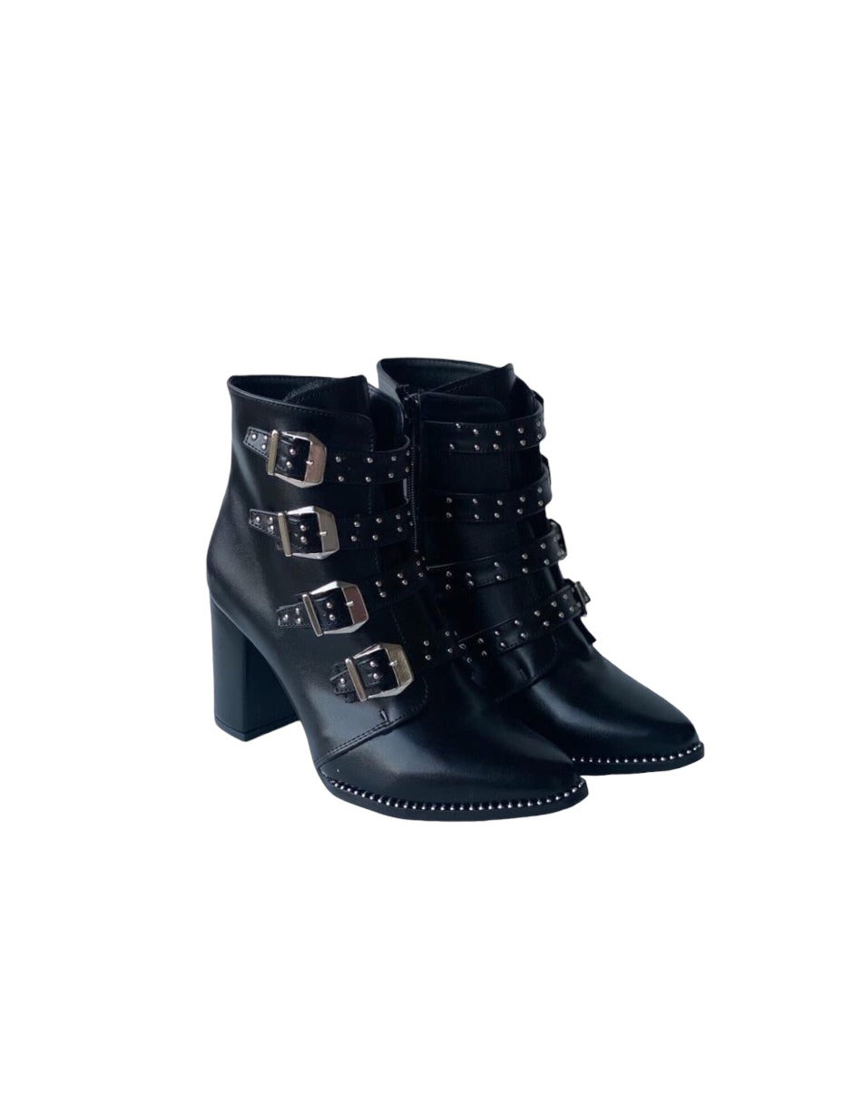 Botín Tokio Mentha Mia Negro Estoperol 852